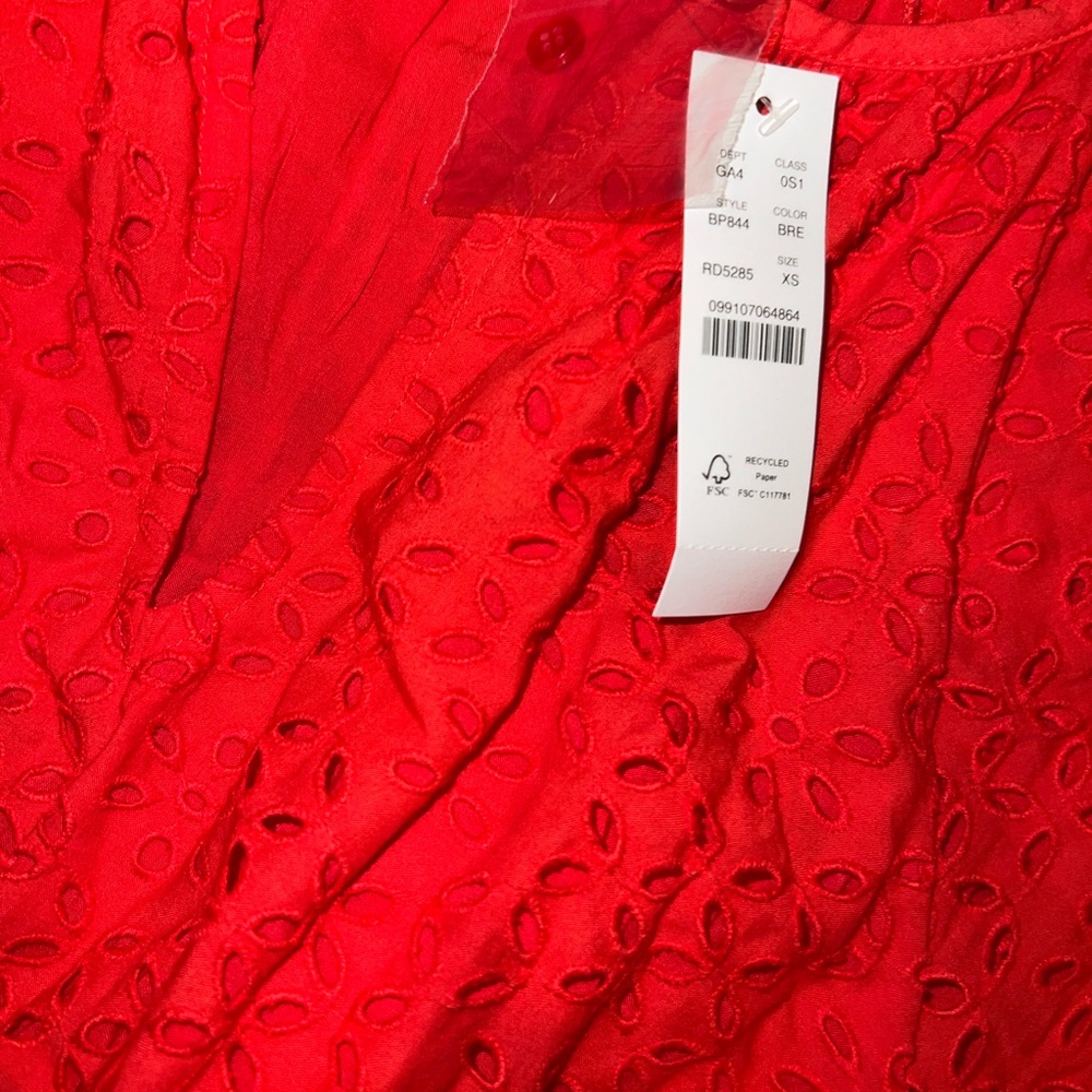 J. Crew Smocked waist midi dress in eyelet - Picture 5 of 9